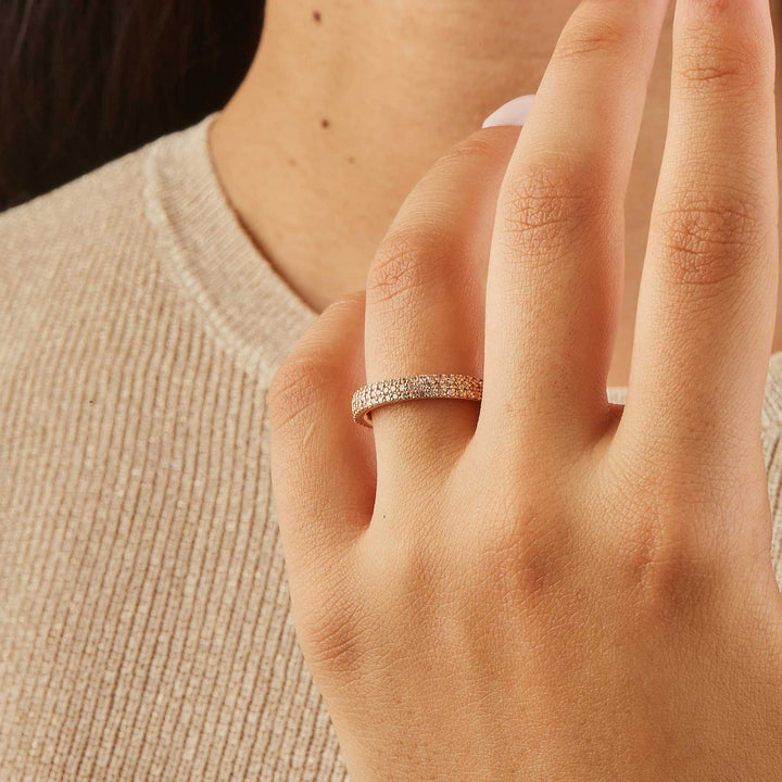 Sunshine Pave Band - Champaigne