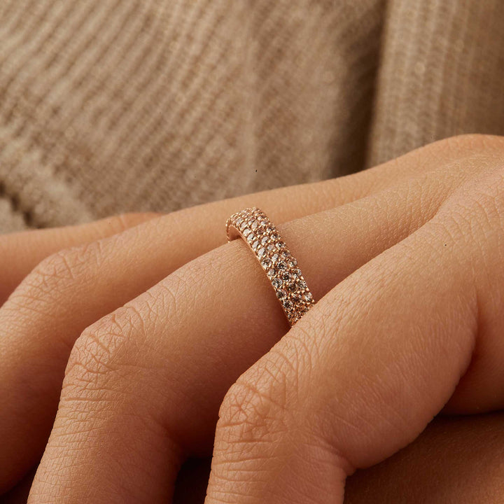 Sunshine Pave Band - Champaigne