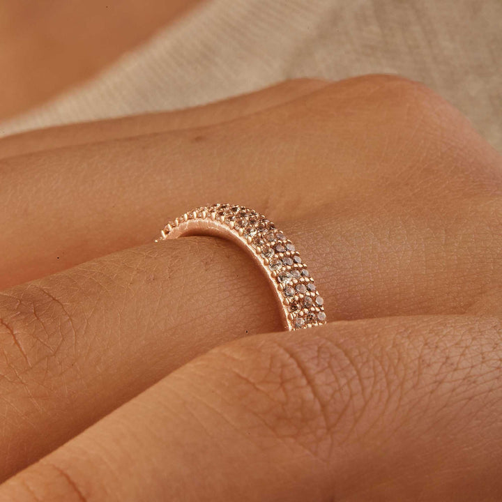 Sunshine Pave Band - Champaigne