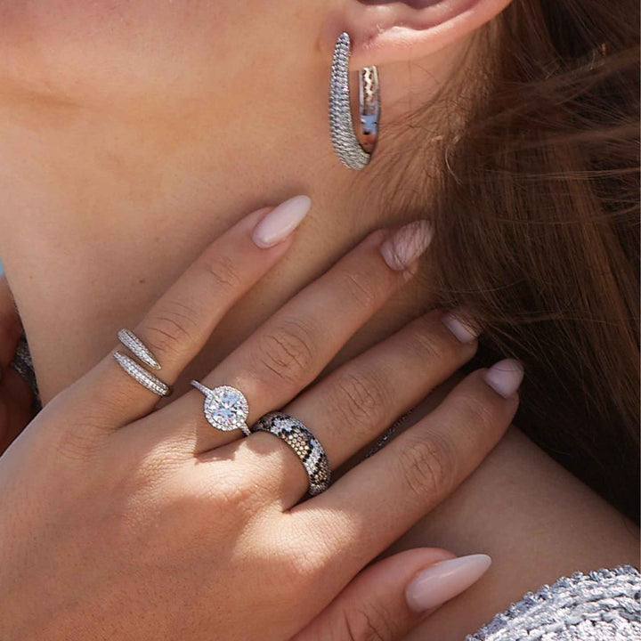 Leopard Pave Band