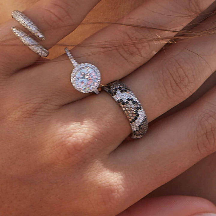 Leopard Pave Band