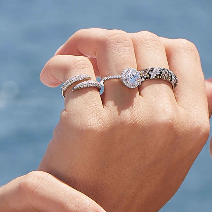 Leopard Pave Band