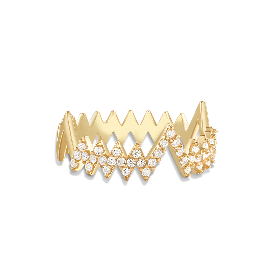 Neval Heartbeat Pave Ring
