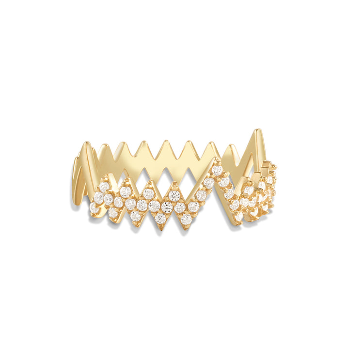 Neval Heartbeat Pave Ring