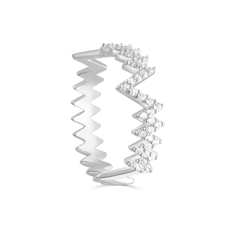 Neval Heartbeat Pave Ring