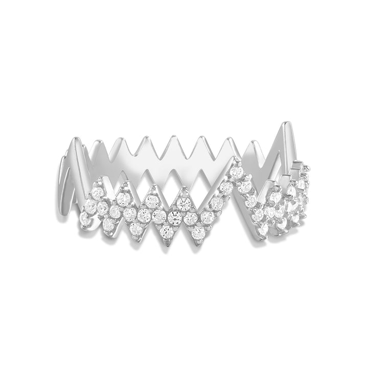 Neval Heartbeat Pave Ring